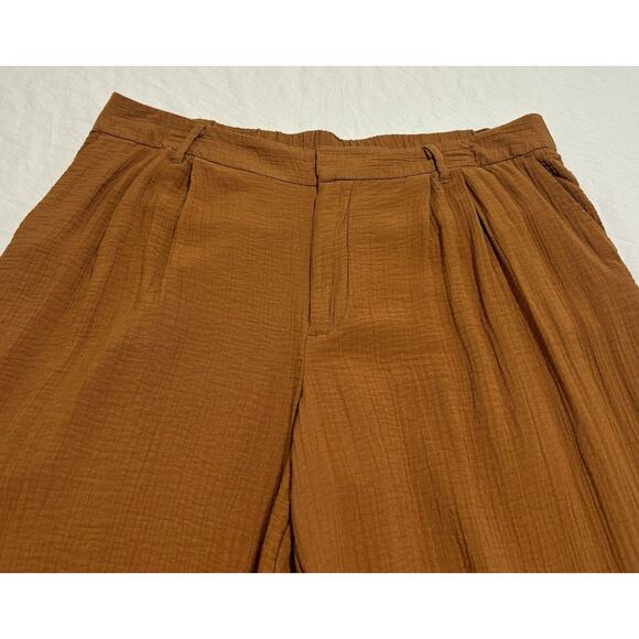 A New Day Women's Pants Pleated Crepe High Rise Wide Leg Trouser Size 16 Career - Picture 4 of 12